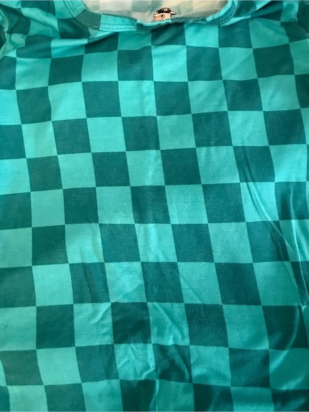 Lama Littles Teal Checks Long Sleeve Pants PJ Set 4T VGUC